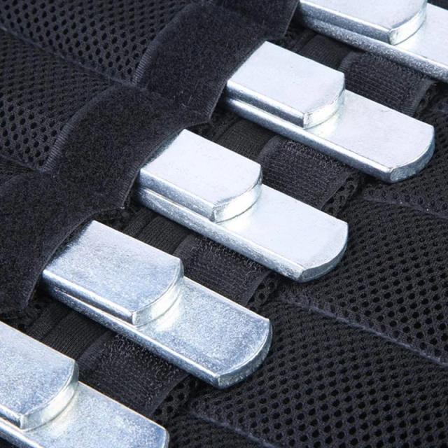 Placa de Aço Ponderada para Treinamento de Força com 8 Peças - Acessórios para Colete Ponderado e Tornozelos para Exercícios de Fitness