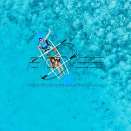 Kayak com fundo de vidro cristalino, barco a deriva oceano de dois lugares, caiaque duplo transparente à venda - Image 6