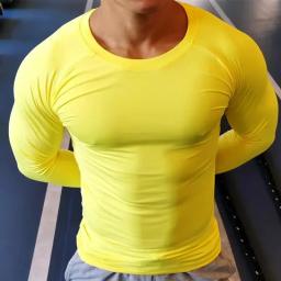 Camiseta Longa de Compressão para Homens e Mulheres, Fitness Sportswear, Roupas Esportivas, Basquete, Futebol, Ginásio, Crianças, Crianças, Menino, Menina, 8659 - Image 1