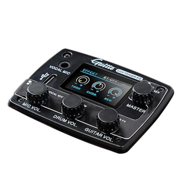 Conjunto GGP-05: Afinador Digital e Captador LCD para Acessórios de Guitarra Elétrica e Acústica com Microfone Integrado