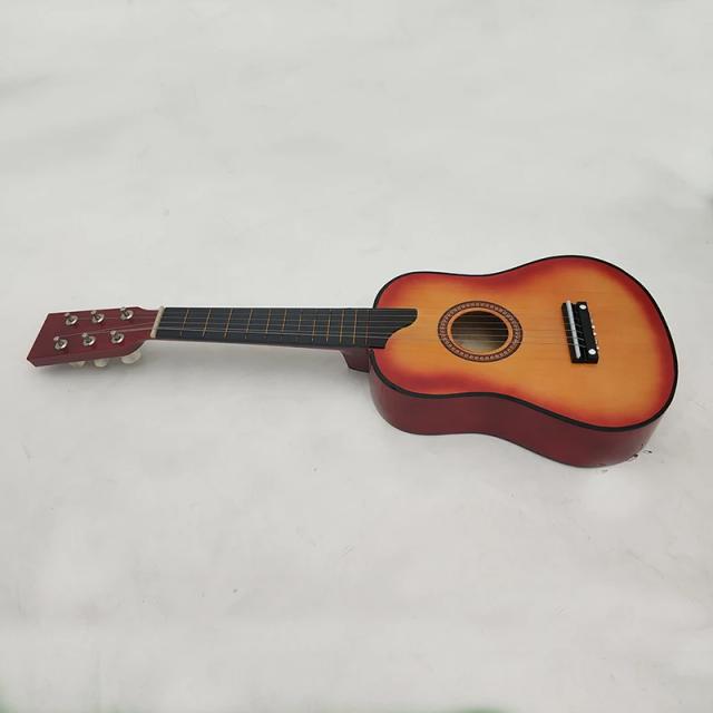 Guitarra Acústica em Basswood com Cordas Pick - Mini Ukulele e Acessórios para Presentes Musicais de 25" com 6 Cordas