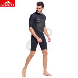 SBART-fato de neoprene masculino, roupa de banho, guarda de surf, pesca submarina, roupa molhada com mergulho, caiaque e mergulho, manga curta, 4XL, 2023 - Image 2