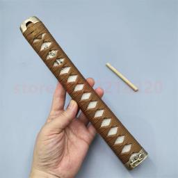 Alta qualidade 26cm tsuka lidar com punho de cobre latão fuchi kashira menuki para japão real japonês samurai katana espada acessórios agradável - Image 4
