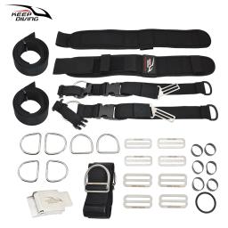 Ajustável Backplate Arnês Set para Mergulho, BCD Ultraleve Backplane Acessórios, Crotch Strap, Cinto de Peso, Acessórios de Mergulho - Image 1