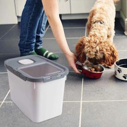 Recipiente De Armazenamento De Alimentos Para Animais De Estimação, Recipiente De Armazenamento De Alimentos Para Cães e Gatos, Ar Apertado, Sem Odor, 10kg, 22lb - Image 6