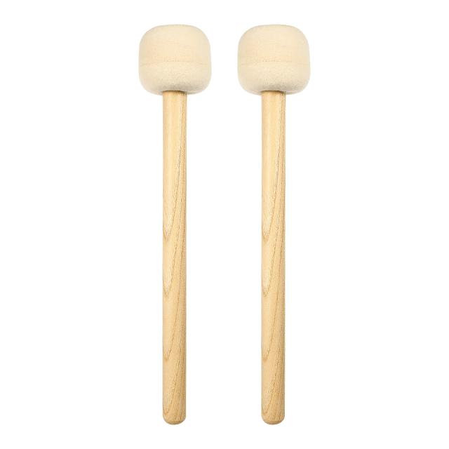 Conjunto de 2 Baquetas de Lã para Bumbo - Ideal para Bandas Marciais e Percussão