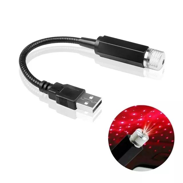 Romântico LED Céu Estrelado Luz Noturna USB Galáxia Star Projector Lamp 2x Violeta Vermelha e Azul