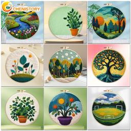 Kit Feltragem Chenistory-agulha para árvore da vida, acessórios artesanais, cenário natural, conjunto de acessórios para presente - Image 1