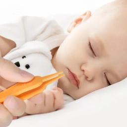 Pinça nasal do bebê pinça de limpeza do nariz do bebê cabeça redonda nariz booger selecionador orelha limpador clipe ferramenta removedor de cera de ouvido - Image 5