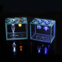 LED Light Box para Mini Aquário, Cilindro de Aquário, Réptil e Pet, Paisagem Empilhável, Algas Marinhas para Decoração de Casa e Escritório - Image 2