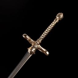 Coleção de Espadas Miniatura Arya Stark, Modelo de Arma Metálica, Rapieira de Agulha Reta Fina, Artesanato Decorativo de Tronos, 21cm - Image 4