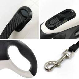 Coleira retrátil de nylon, guia para cães, extensão automática, corda de 3m, 5m, 8m - Image 6