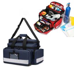 Saco médico múltiplo profissional Kit vazio de primeiros socorros Saco de emergência Suprimentos médicos para acampamento ao ar livre Grande capacidade - Image 4