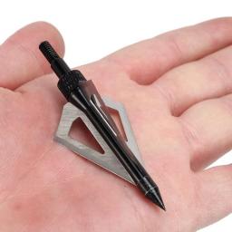 Metal Arrowhead Arrows para Besta e Arco Composto, Caça Tiro com Arco, 100 Grãos, 3 Lâminas, Compatível, 18 Pcs - Image 6