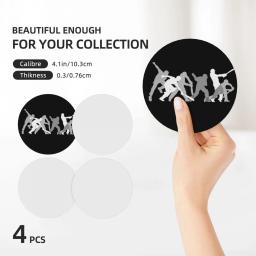Críquete um Jogo de Cavalheiros Cerâmica Coasters, Copos bonitos, Bebidas a granel, Conjunto de 4 - Image 3