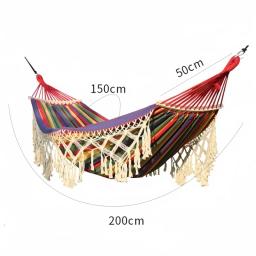 Hammock de acampamento ao ar livre com borla, rolamento de alta carga, cadeira de jardim, cama dobrável pendurada, externa ou interna, 1pc - Image 6