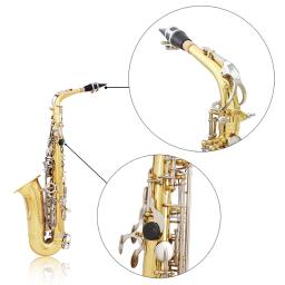 SLADE-Saxofone de bronze com Case, E Sax Plano, Saxofone Alto, Instrumento de Sopros, Reeds Bocal, Luvas, Peças e Acessórios - Image 5