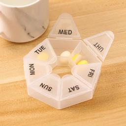 Caso De Pílula De Plástico Portátil, Tablet Titular, Candy Box, Organizador De Viagem, Dispenser, Recipiente, Caixas De Armazenamento, 7 Dias, 1Pc - Image 4