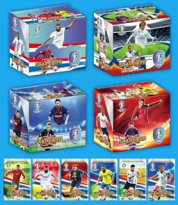 Flash card coleção 3d futebol cartão álbum, estrelas do mundo, quente, 288pcs - Image 4