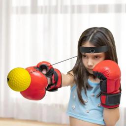 Reflex Boxe Bola Com Headband, Reagir Bola De Treino, Equipamento De Treino, Iniciantes Fitness - Image 2