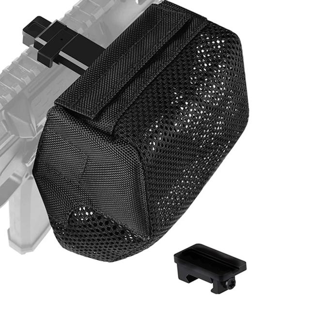 Coletor de Latão para Rifle com Montagem Rápida e Picatinny Destacável, Resistente ao Calor e Malha de Nylon para Airsoft