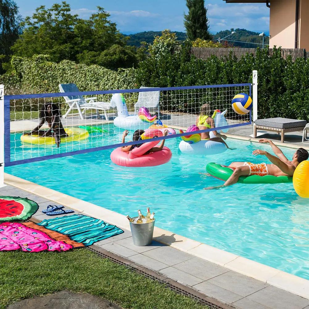 Rede de vôlei portátil de 15 pés x 3 pés com bolsa de transporte, rede de vôlei de água para piscina ao ar livre, praia - Image 1