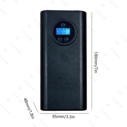 Inflator de pneu digital portátil com luz LED, carregamento tipo C, compressor de ar inteligente, bola veículo elétrico - Image 6