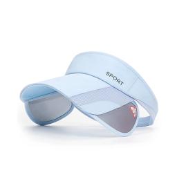 Chapéus de sol esportivos de verão, homens e mulheres, viseira ajustável, proteção uv, topo vazio, tênis, golfe, corrida, ciclismo, protetor solar - Image 2