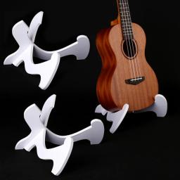 Suporte de guitarra de madeira portátil Suporte dobrável Suporte de exibição vertical Ukulele Rack para cordas musicais Peça de instrumento - Image 6