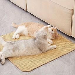 Tapete de sisal para gato de estimação, Coçar a placa para proteger o sofá, Resistente a arranhões garras de abrasão, Não caia motos, Cat Supplies - Image 3