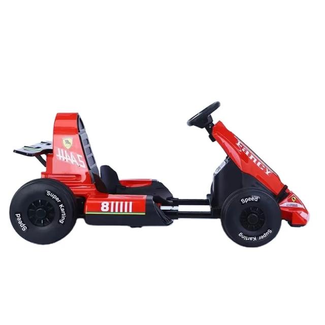 Kart Elétrico Infantil VT-kart Ajustável 3-16 Anos Vermelho/Branco/Amarelo