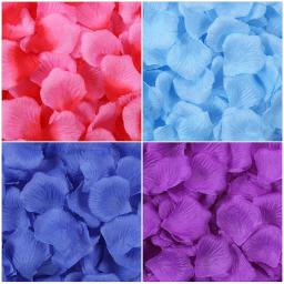 Reutilizáveis seda tecido rosa pétalas para decoração de mesa, flores artificiais, casamento, namorados, festa, casa, 100pcs - Image 2