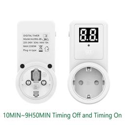Contagem Regressiva Digital com Display de Dois Dígitos, Universal Eletrônico Tomada, Temporizador Mecânico, 220 V-240V - Image 4