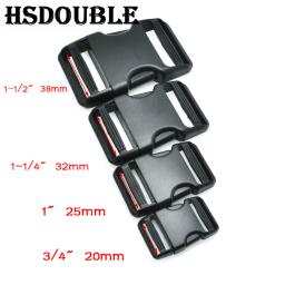 Lado Liberação Fivela Dupla Correias Ajustáveis, Tactical Mochila Correias, Webbing Bag Peças Acessórios, 20mm, 25mm, 32mm, 38mm, 1 Pc - Image 2