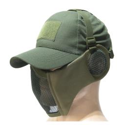 Fio De Aço Tático Máscara Facial, Ternos De Proteção De Ouvido, Paintball, Airsoft, Combate De Campo, Equipamento Militar, Acessórios, Paintball - Image 3