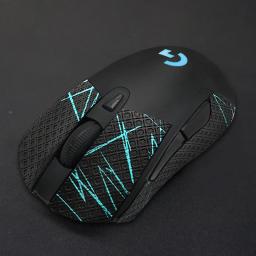 Fita antiderrapante do aperto do mouse, Adesivo artesanal de skate, Pele de lagarto, Sugar o suor para Logitech G403 G603 G703, 1Pc - Image 4