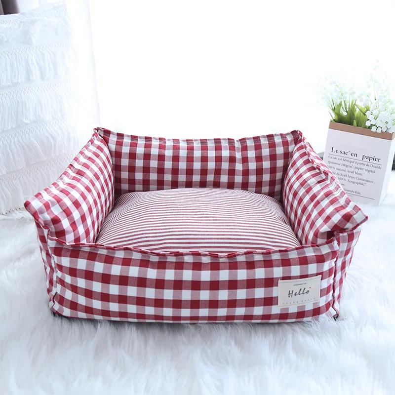 Cama de treliça macia para animais, sofá-cama, cesta para cães pequenos e médios, almofada para cachorro, acessórios para animais - Image 1