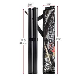 Suporte para aljava de flecha de tiro com arco, 2 tubos, suporte para aljava de flecha de quadril, ajustável para jovens e adultos, caça com arco e prática de alvo - Image 3