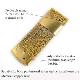 1/20 pçs escova de limpeza dental broca raiz canal arquivo prego brocas fio bronze escova ouro ferramenta limpeza para higiene dental - Image 2