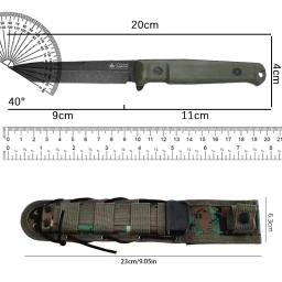 WPKOPYA-Multi-Purpose aço exterior faca de caça, selva Ferramenta EDC, selva, Camping Shear, 440C - Image 6