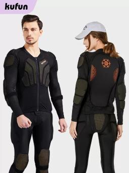 Armadura para as mulheres dos homens da juventude da criança crianças ternos de proteção do corpo de esqui patinação cotovelo joelheiras cuidados esportes de neve motocicleta - Image 1