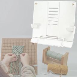 Suporte dobrável para projeto macrame, suporte de estrutura triangular de alta carga para tablet, livros didáticos, receitas - Image 4