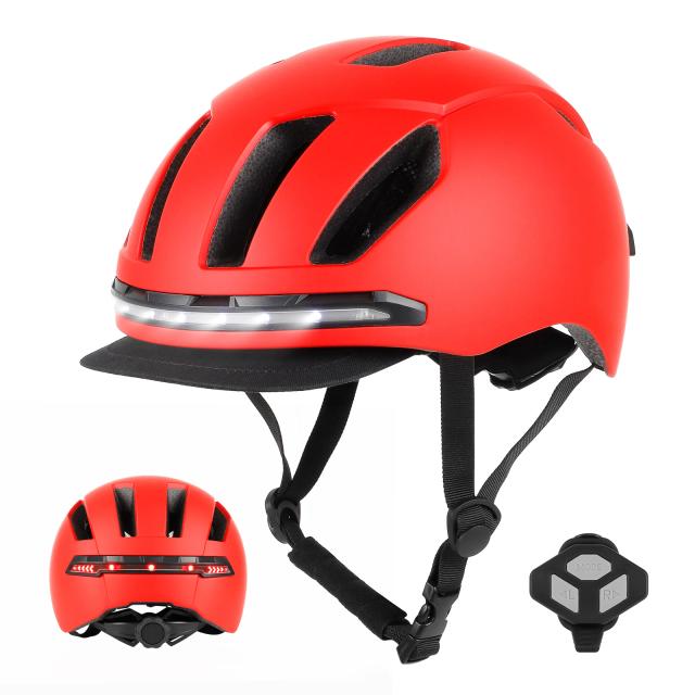 Capacete Ulip-Smart com Luzes LED para Segurança Noturna em Bicicleta, Scooter e Carro Elétrico para Homens e Mulheres