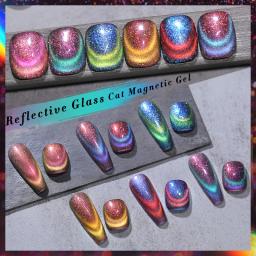 NASCIDO PRETTY-Conjunto de Verniz Gel Magnético, Varnis Espumante Reflexivo, Semi Permanente, 9D Cat, Luz Dupla, DIY em Casa - Image 4