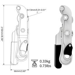 Profissional esporte ao ar livre escalada dispositivo de descida lidar-controle downhill descender parede limpeza rappelling dispositivo de freio - Image 2