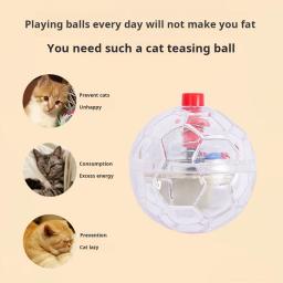 Bola interativa com luz para animais de estimação, brinquedos esportivos para cães e gatos, acessórios inteligentes e engraçados, Kittyjuguetes Para Gatos - Image 2