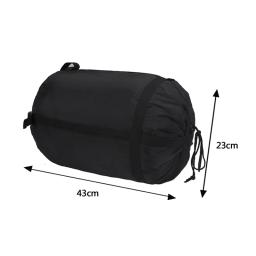 À prova dwaterproof água compressão material saco saco de acampamento saco de dormir pacote de armazenamento náilon preto super leve 1pc pacote de armazenamento - Image 4