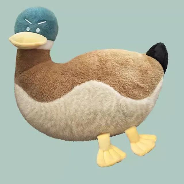 Simulado de Brinquedo de Pelúcia Verde em Forma de Pato - Decoração de Caça, Ideal para Bolsas e Chaveiros, Presente Perfeito para Meninas e Meninos