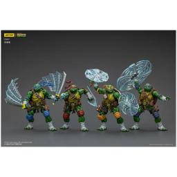 JOY TOY TMNT Michelangelo Donatello Raphael Leonardo Figuras de ação Boneca original Decoração Coleção de presente Kits de modelo de garagem - Image 2