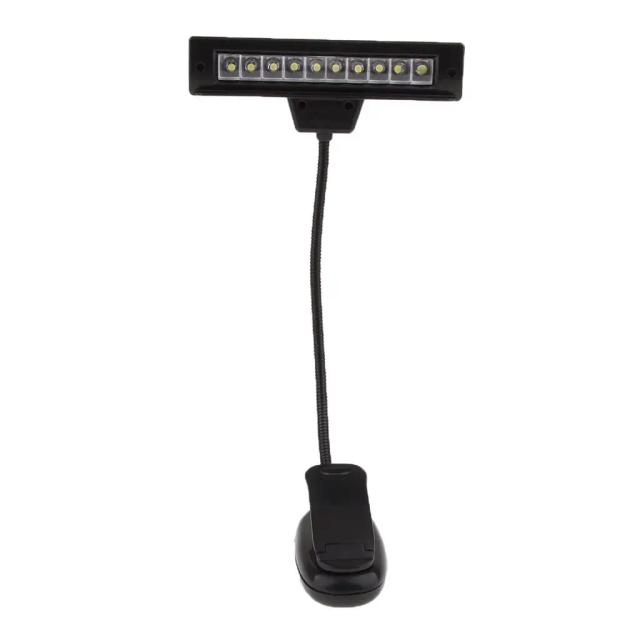 Luz de Leitura Clip-On Black Music: Ilumine Seus Livros com Estilo e Praticidade